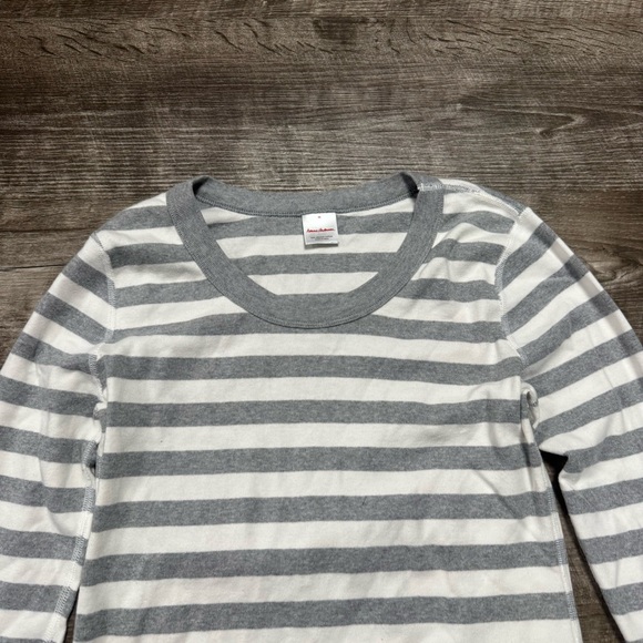 Hanna Andersson Adult Striped Long John Pajama Top Size Medium - Picture 2 of 7